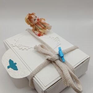 Boîte artisanale - Bébé bleu