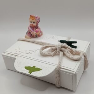 Boîte artisanale - Bébé verte