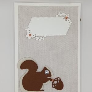 Carte artisanale - Écureuil
